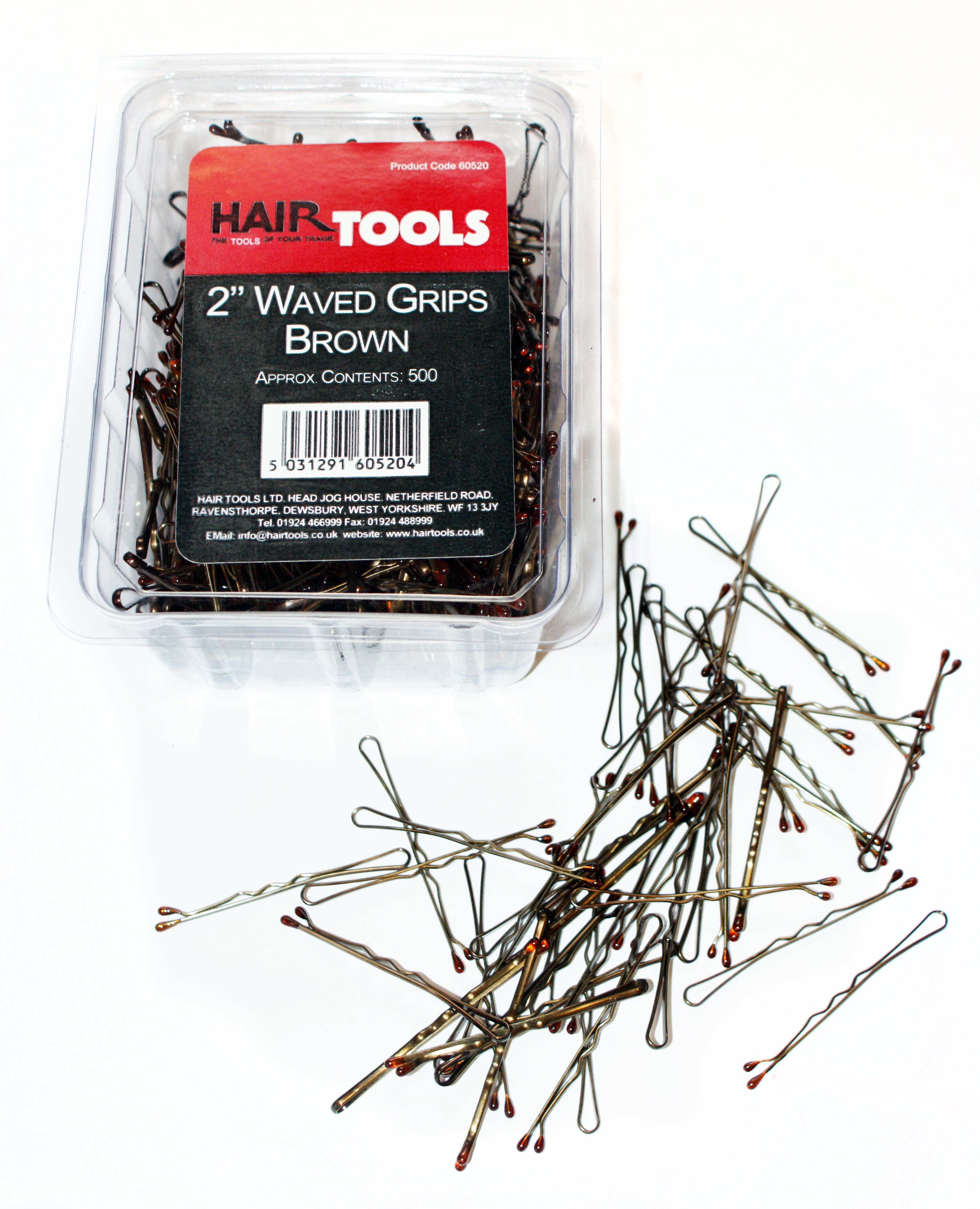 2" Waved Grips Brown (Box Of 500)
