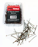 2" Waved Grips Brown (Box Of 500)