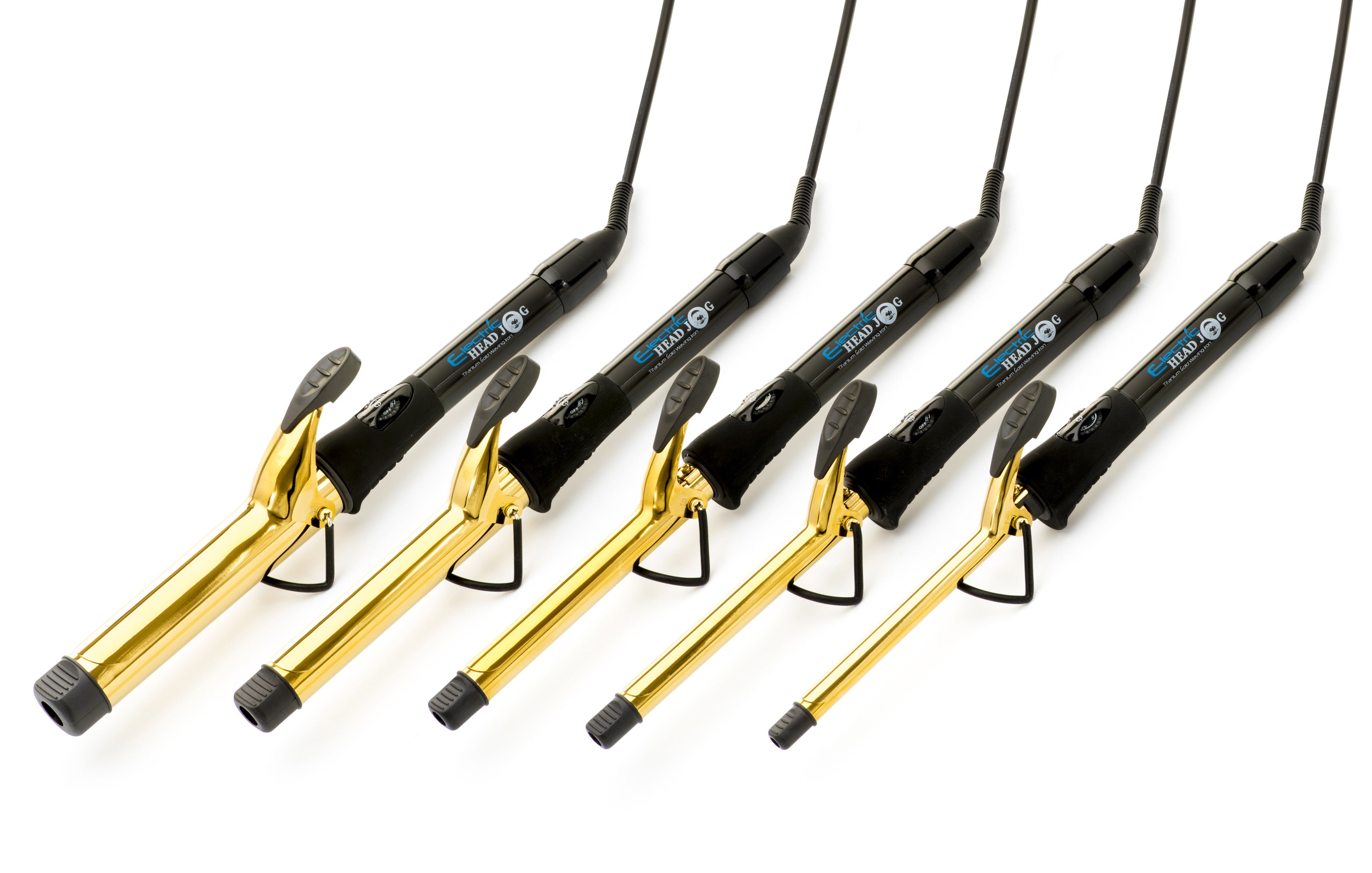 Electric Head Jog Titanium Gold Waving Iron 13mm