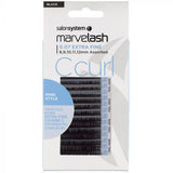 Salon System Marvelash - C Curl Lash 0.07 (Mink) 8-12mm Assorted black