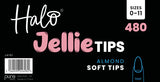 Halo Jellie Nail Tips Almond, Sizes 0-11, 480