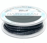 Hair Made Easi Silicone lined Pre-Loaded Micro Rings, Black (1000)
