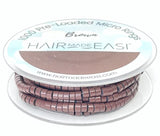 Hair Made Easi Silicone lined Pre-Loaded Micro Rings, Brown (1000)