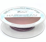 Hair Made Easi Silicone lined Pre-Loaded Nano Rings, Brown (1000)