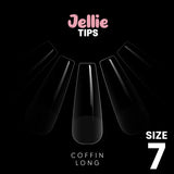 Halo Jellie Nail Tips Coffin Long, Sizes 7, 50 One Size
