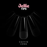 Halo Jellie Nail Tips Coffin Long, Sizes 0-11, 480
