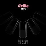 Halo Jellie Nail Tips Medium Square, Sizes 0-11, 120