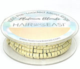 Hair Made Easi Silicone lined Pre-Loaded Micro Rings, Platinum Blonde (1000)
