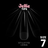 Halo Jellie Nail Tips Stiletto Long, Sizes 7, 50 One Size