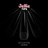 Halo Jellie Nail Tips Stiletto Long, Sizes 0-11, 480