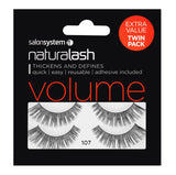 Salon System Naturalash - 107 Black (volume) EXTRA VALUE Twin Pack