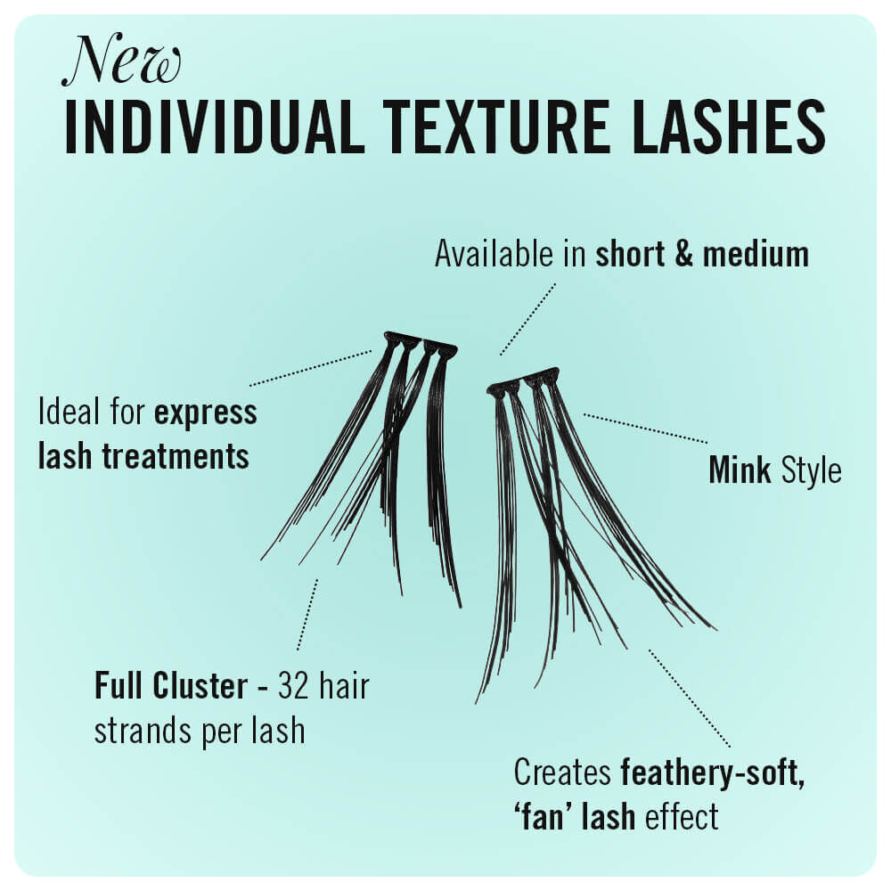 Salon System Naturalash Texture Individual Lash - Faux Mink Style Medium