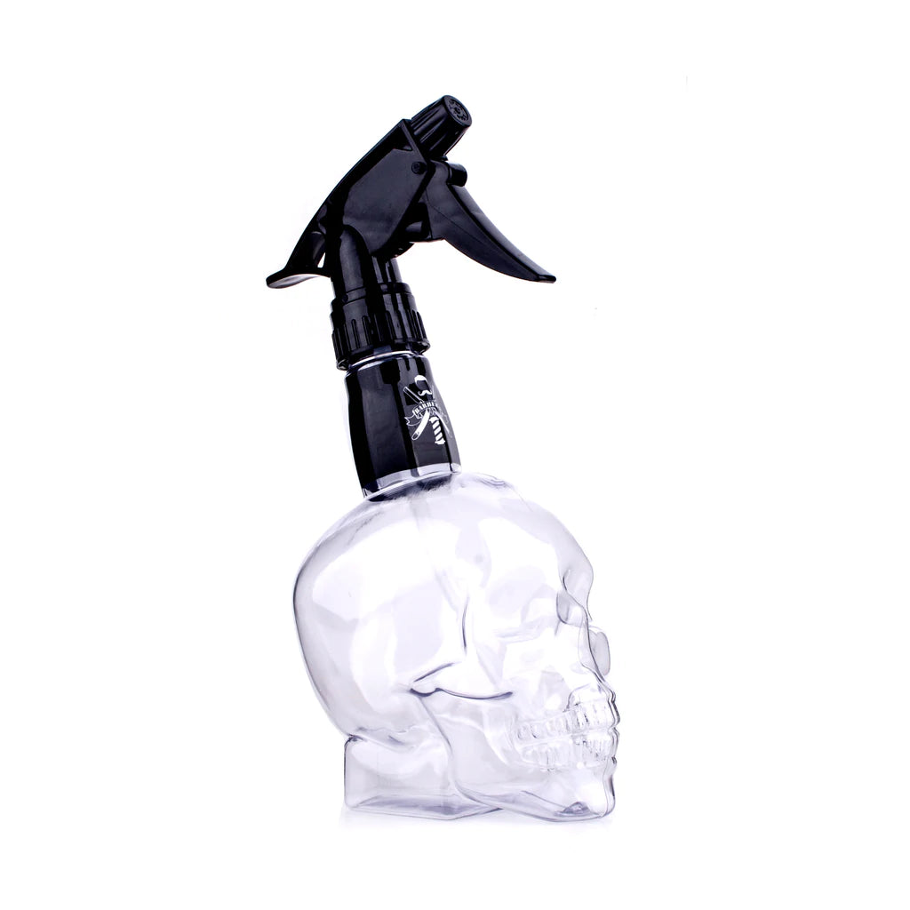 Barber Water Spray Skull - Clear