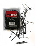 2" Waved Grips Black (Box Of 500)