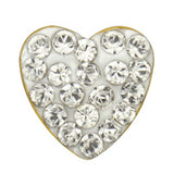 Caflon Fashion Gold Plate Heart 8mm Crystal