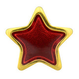 Caflon Fashion Gold Plate Star Ruby Red