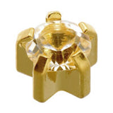 Caflon 24ct Gold Crystal Clawset April Birthstone