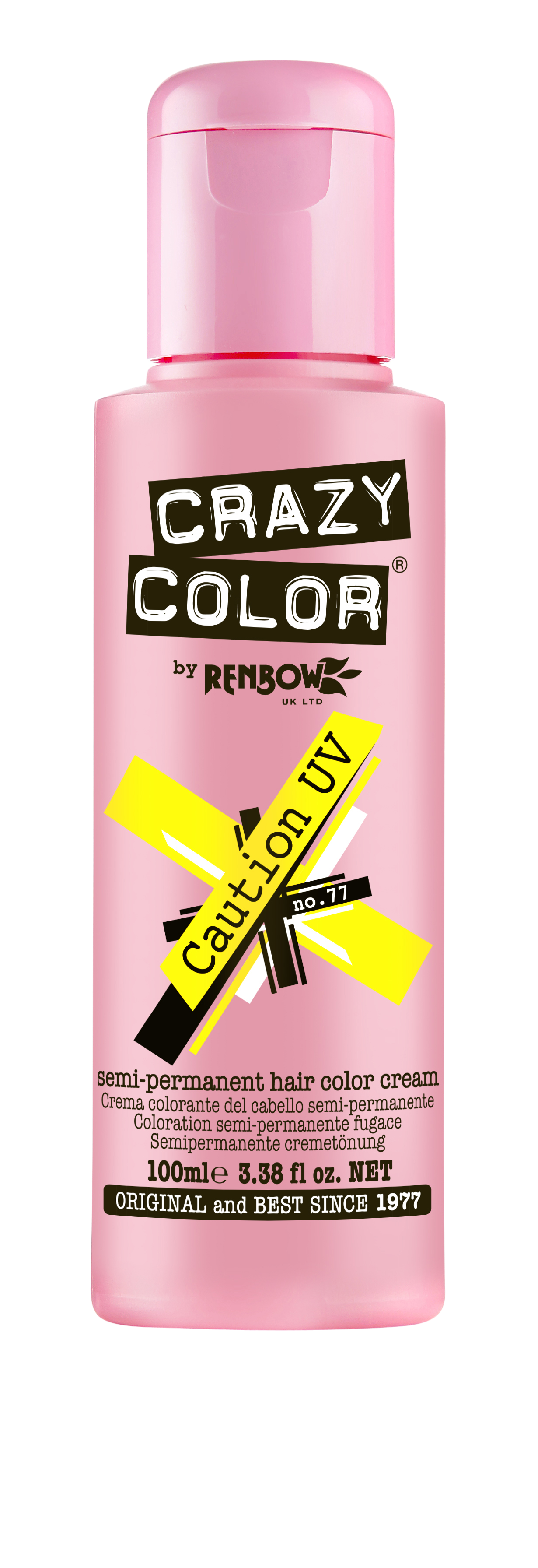 Crazy Color Caution 100ml - neon yellow