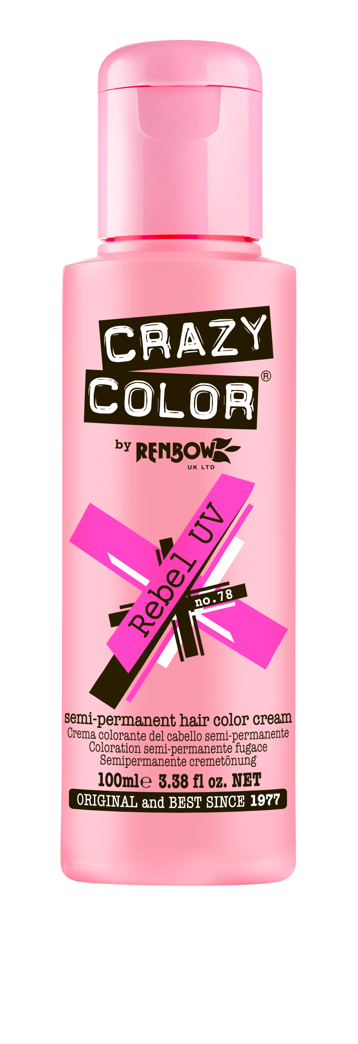 Crazy Color Rebel 100ml -Neon Pink