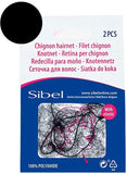 Sibel Invisible Bun Net - Black (pk2)