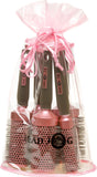 Oval Pink Brush Set