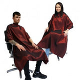 Hair Tools Two-Tone Unisex Gown-Burgundy