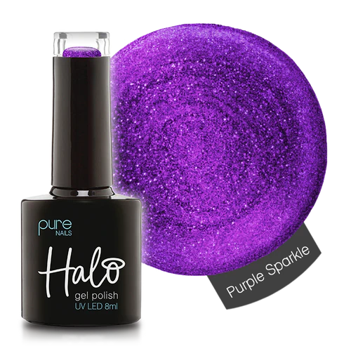 Halo Gel Polish 8ml Purple Sparkle